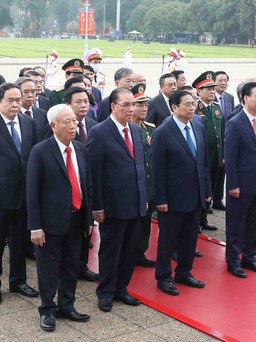 Lãnh đạo Đảng, Nhà nước viếng Chủ tịch Hồ Chí Minh nhân 48 năm Ngày thống nhất đất nước