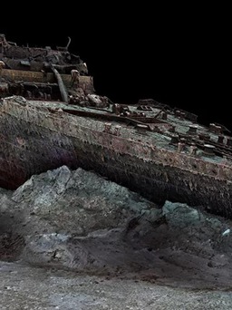 Hé lộ những hình ảnh hoàn chỉnh nhất của xác tàu Titanic