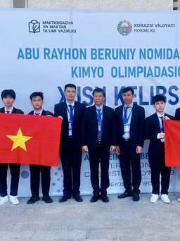 Học sinh Việt Nam xếp thứ nhất tại Olympic hóa học quốc tế lần đầu tổ chức