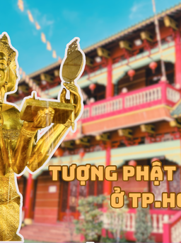 Chiêm bái tượng Phật 4 mặt ở TP.HCM được thỉnh về từ Thái Lan