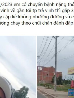 Xác minh clip người đàn ông chặn xe cứu thương đang chở bệnh nhân, đập vỡ kính