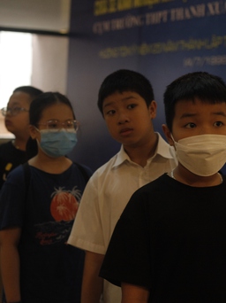 Kỳ thi 1 'chọi' 24 để vào lớp 6 Trường Nguyễn Tất Thành