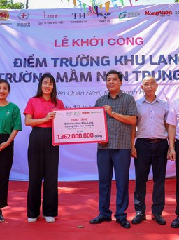 Tập đoàn TH tặng điểm trường xanh cho học sinh mầm non vùng cao Thanh Hóa
