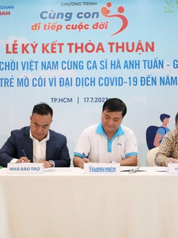 Chồi Việt Nam cùng ca sĩ Hà Anh Tuấn bảo trợ 25 trẻ mồ côi do Covid-19
