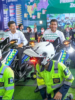 Ứng phó kẹt xe, Bangkok đưa đội xe mô tô cứu thương vào hoạt động