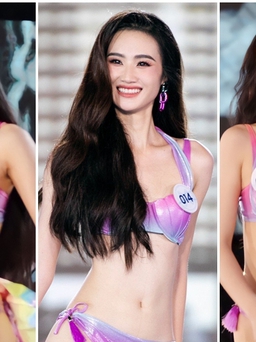 'Bỏng mắt' với màn trình diễn bikini của những người đẹp Miss World Vietnam 2023