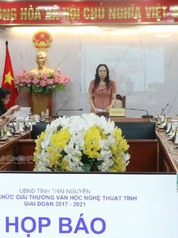 Giải thưởng văn học nghệ thuật tỉnh Thái Nguyên có tổng tiền thưởng hơn 2 tỉ đồng