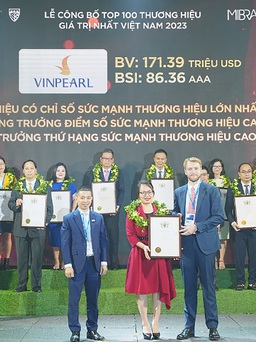 Vinpearl - thương hiệu tăng trưởng thứ hạng sức mạnh thương hiệu cao nhất Việt Nam