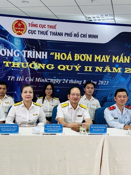 Cục Thuế TP.HCM tìm ra 14 hóa đơn điện tử may mắn trúng 185 triệu đồng