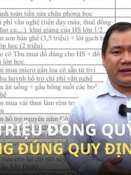 Vụ thu quỹ lớp hơn 300 triệu đồng: ‘Đưa ra mức 10 triệu đồng để đóng quỹ là không đúng quy định'