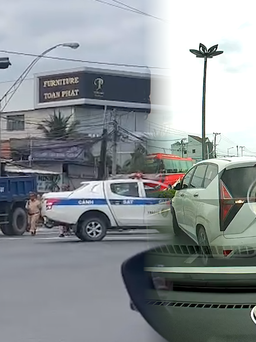 Thót tim cảnh xe thuốc lá lậu tông xe CSGT ở Tiền Giang