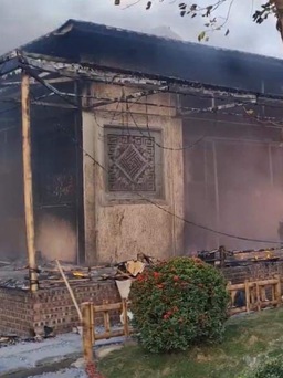 Hà Nam: Cháy lớn tại chùa Phật Quang