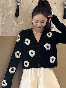 Quý cô công sở xúng xính áo cardigan vào ngày lạnh