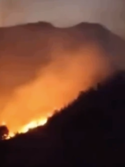 Cháy rừng lan rộng 10 ha ở Sa Pa, huy động 400 người dập lửa