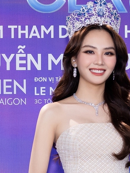 Hoa hậu Mai Phương rạng rỡ nhận sash đại diện Việt Nam tại Miss World 2024