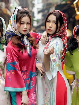 Mách nàng 3 cách phối khăn lụa cùng áo dài để không đụng hàng của sao Việt