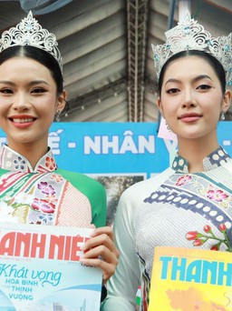 Hoa hậu, Á hậu Đại dương Việt Nam khoe sắc tại Hội Báo toàn quốc 2024