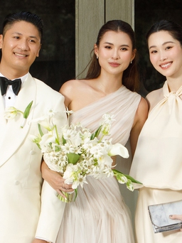 Hoa hậu Đặng Thu Thảo, Xuân Hạnh rạng rỡ đến mừng cưới Cao Thiên Trang