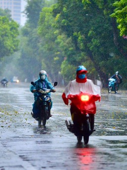 Miền Bắc có không khí lạnh, TP.Việt Trì mưa giông trong chiều ngày giỗ Tổ