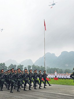 Hợp luyện diễu binh, diễu hành Lễ kỷ niệm 70 năm chiến thắng Điện Biên Phủ