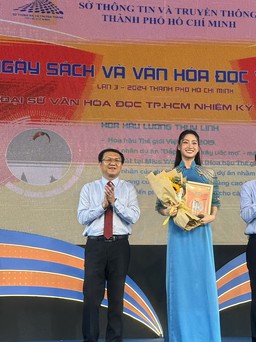 Hoa hậu Lương Thùy Linh nói gì khi đảm nhiệm Đại sứ Văn hóa đọc TP.HCM?