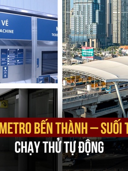 [Flycam] Tuyến metro số 1 Bến Thành – Suối Tiên lần đầu chạy thử tự động