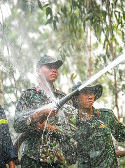 Kiên Giang: Huy động gần 550 người chữa cháy rừng tràm