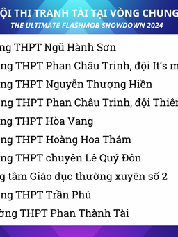 9 trường THPT tại Đà Nẵng vào chung kết cuộc thi nhảy đồng diễn toàn thành phố