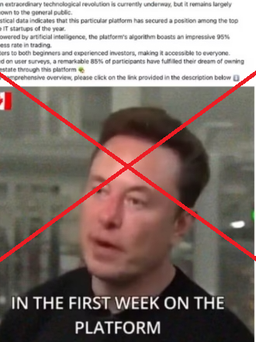 Sàn giao dịch tiền số mạo danh ông Elon Musk để lừa đảo