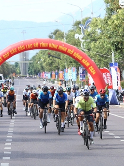 180 VĐV dự giải đua xe đạp các CLB tỉnh Bình Định, đã xác định được ngôi vô địch
