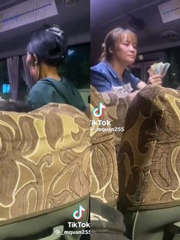 Người phụ nữ vét sạch tiền cho người lạ trên xe khách