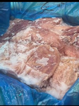 Bắt giữ kho dạ dày lợn đông lạnh ở Hà Nội