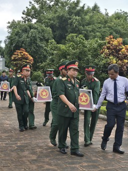 Gia Lai: Truy điệu, an táng 21 hài cốt liệt sĩ hy sinh tại Campuchia