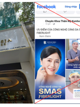 TP.HCM: Phòng khám chuyên khoa thẩm mỹ Kumoho Asia quảng cáo 'đẳng cấp hàng đầu'