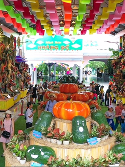 Ngắm trái cây khổng lồ 'độc lạ' tại Lễ hội trái cây Nam bộ ở TP.HCM