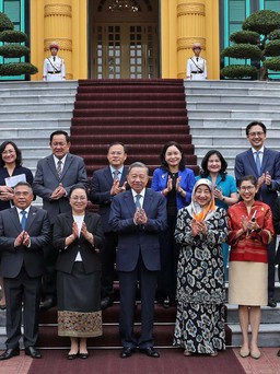 Đại sứ các nước ASEAN đến chào và chúc mừng Chủ tịch nước Tô Lâm