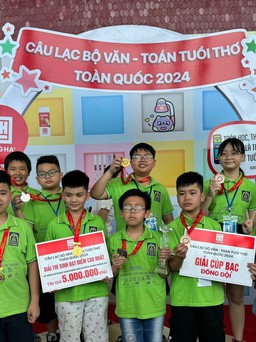 Học sinh Hà Nội bội thu huy chương tại câu lạc bộ văn - toán tuổi thơ