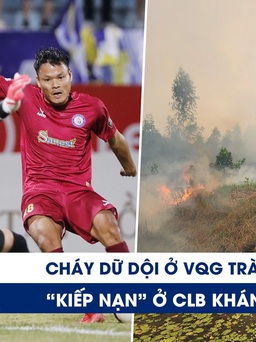 Xem nhanh 20h ngày 11.6: Vì sao cầu thủ CLB Khánh Hòa đình công | Cháy lớn ở Vườn Quốc gia Tràm Chim