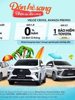 Khuyến mại hấp dẫn cho khách mua xe Toyota trong tháng 6