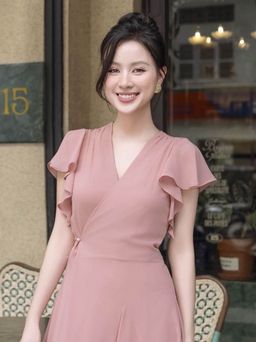 Đầm tay cánh tiên mềm mại giúp nàng thêm duyên dáng