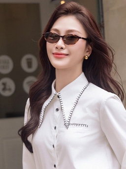 Đẹp cả tuần cùng bản phối quần ống rộng, chân váy dài và giày cao gót