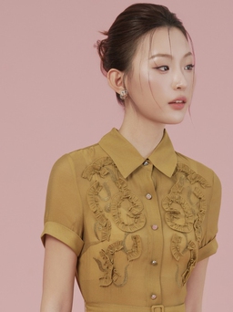 Đẹp xuất sắc với váy sơ mi, đầm dáng dài cổ điển