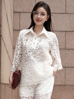 Trang phục vải ren: Nét gợi cảm của sự tự tin và thanh lịch