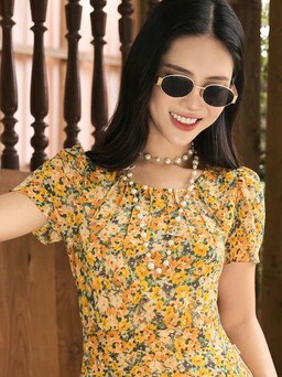 Hóa nàng thơ với vẻ đẹp không tuổi của những chiếc váy hoa