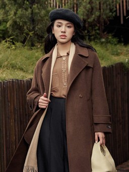 Áo khoác dạ nâng tầm phong cách giao mùa