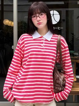 Áo polo tay dài, 'điểm sáng' cho phong cách đời thường sành điệu