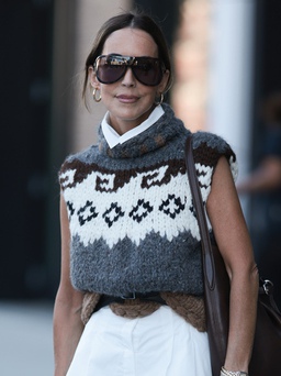 Áo len không tay, mặc đi làm đi chơi đều đẹp