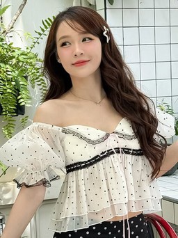 Chút hoài niệm tinh tế cho những ngày xuống phố với họa tiết chấm bi