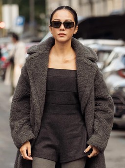 Mặc quần shorts vào mùa đông với phong cách thanh lịch mới