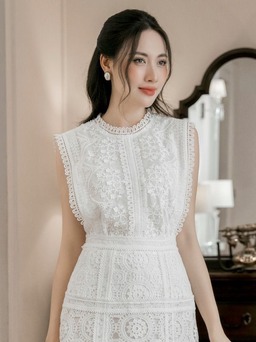 ‘Nâng cấp’ độ sang chảnh với trang phục vải ren hiện đại